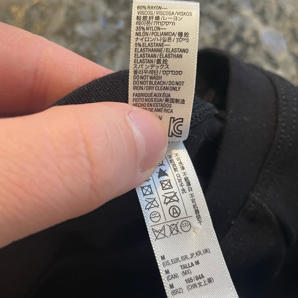 AMERICAN APPAREL Black Crop Top - Picture 4 of 4